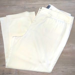 Chico’s Ivory Cotton Pants. Size 1 (See conversion chart)
